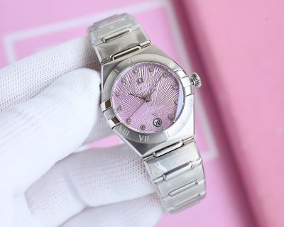 Omega 5th Constellation 29MM 8700 Movement 316L Steel Sapphire Glass Silver Strap Watch